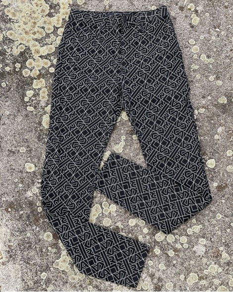Kalhoty dámské Karl Lagerfeld ATHLEISURE LOGO černé